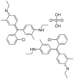 bis(4-[(2-chlorophenyl)[4-(ethylimino)-3-methyl-2,5-cyclohexadien-1-ylidene]methyl]-N-ethyl-o-toluidine) sulphate CAS#: 83950-19-0
