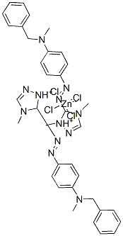 bis[5-[[4-[benzylmethylamino]phenyl]azo]-1,4-dimethyl-1H-1,2,4-triazolium] tetrachlorozincate(2-) CAS#: 84012-52-2