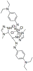 bis[5-[[4-(diethylamino)phenyl]azo]-1,4-dimethyl-1H-1,2,4-triazolium] tetrachlorozincate(2-) CAS#: 82608-79-5