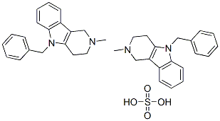 bis[5-benzyl-2,3,4,5-tetrahydro-2-methyl-1H-pyrido[4,3-b]indole] sulphate CAS#: 80879-62-5