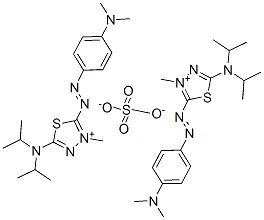 bis[5-(diisopropylamino)-2-[[4-(dimethylamino)phenyl]azo]-3-methyl-1,3,4-thiadiazolium] sulphate CAS#: 83969-13-5