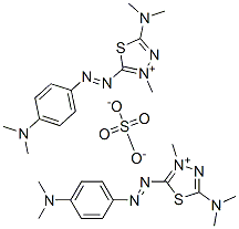 bis[5-(dimethylamino)-2-[[4-(dimethylamino)phenyl]azo]-3-methyl-1,3,4-thiadiazolium] sulphate CAS#: 85187-77-5