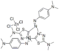 bis[5-(dimethylamino)-2-[[4-(dimethylamino)phenyl]azo]-3-methyl-1,3,4-thiadiazolium] tetrachlorozincate(2-) CAS#: 81969-07-5