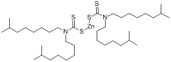 bis[bis(3,5,5-trimethylhexyl)dithiocarbamate-S,S']zinc CAS#: 84604-96-6