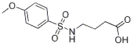 butanoic acid, 4-[[(4-methoxyphenyl)sulfonyl]amino]- CAS#: 81242-26-4