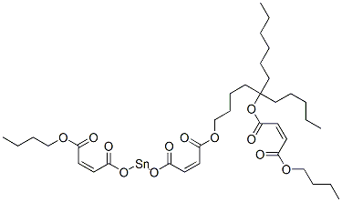 butyl (Z,Z,Z)-6-[(4-butoxy-1,4-dioxobut-2-enyl)oxy]dodec-6-yl-4,8,11-trioxo-5,7,12-trioxa-6-stannahexadeca-2,9-dienoate CAS#: 84029-81-2