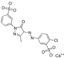 calcium 2-chloro-5-[[4,5-dihydro-3-methyl-5-oxo-1-(3-sulphonatophenyl)-1H-pyrazol-4-yl]azo]benzenesulphonate CAS#: 85605-12-5