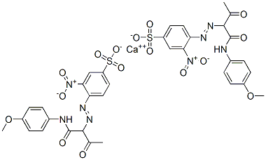 calcium 4-[[1-[[(4-methoxyphenyl)amino]carbonyl]-2-oxopropyl]azo]-3-nitrobenzenesulfonate CAS#: 85005-80-7