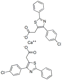 calcium bis[4-(p-chlorophenyl)-2-phenylthiazol-5-acetate] CAS#: 85721-24-0