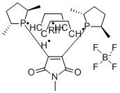 catASium(R)  MN(R)Rh,  2,3-Bis[(2R,5R)-2,5-dimethylphospholanyl]malein-N-methylimide(1,5-cyclooctadiene)rhodium(I)  tetrafluoroborate CAS#: 821793-41-3