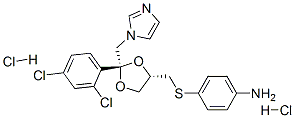 cis-4-[[2-(2,4-dichlorophenyl)-2-(1H-imidazol-1-ylmethyl)-1,3-dioxolan-4-yl]methylthio]aniline dihydrochloride CAS#: 83929-39-9