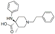 cis-4-anilino-3-methyl-1-phenethylpiperidine-4-carboxylic acid CAS#: 84176-74-9