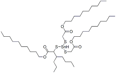 decyl 4-[[2-(decyloxy)-2-oxoethyl]thio]-4-octyl-7-oxo-8-oxa-3,5-dithia-4-stannaoctadecanoate CAS#: 84030-44-4