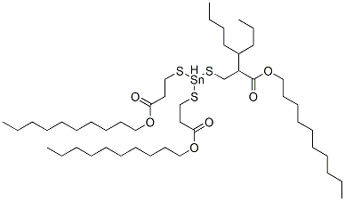 decyl 5-[[3-(decyloxy)-3-oxopropyl]thio]-5-octyl-9-oxo-10-oxa-4,6-dithia-5-stannaicosanoate CAS#: 83898-44-6