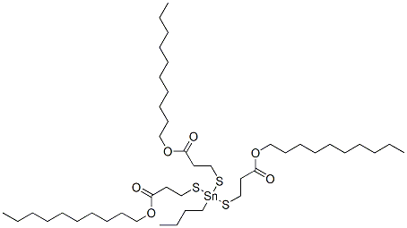decyl 5-butyl-5-[[3-(decyloxy)-3-oxopropyl]thio]-9-oxo-10-oxa-4,6-dithia-5-stannaicosanoate CAS#: 83833-28-7