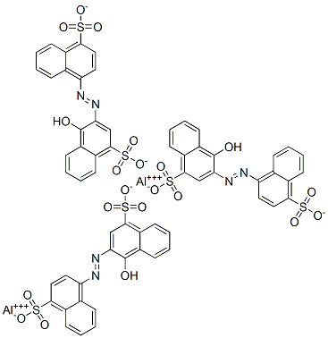 dialuminium tris[4-hydroxy-3-[(4-sulphonato-1-naphthyl)azo]naphthalenesulphonate] CAS#: 84041-67-8