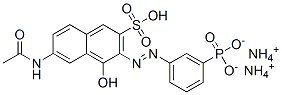 diammonium 6-acetamido-4-hydroxy-3-[(3-phosphonatophenyl)azo]naphthalene-2-sulphonate CAS#: 83803-78-5
