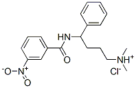 dimethyl-[4-[(3-nitrobenzoyl)amino]-4-phenyl-butyl]azanium chloride CAS#: 80704-44-5