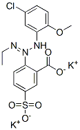 dipotassium 2-[3-(5-chloro-2-methoxyphenyl)-1-ethyltriazen-2-yl]-5-sulphonatobenzoate CAS#: 83249-40-5
