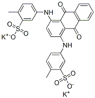 dipotassium [(9,10-dihydro-9,10-dioxo-1,4-anthrylene)diimino]bis(toluenesulphonate) CAS#: 83968-44-9