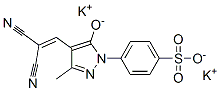 dipotassium p-[4-(2,2-dicyanovinyl)-3-methyl-5-oxido-1H-pyrazol-1-yl]benzenesulphonate CAS#: 84434-33-3