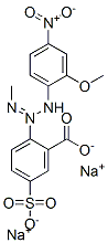 disodium 2-[3-(2-methoxy-4-nitrophenyl)-1-methyltriazen-2-yl]-5-sulphonatobenzoate CAS#: 85030-39-3