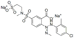 disodium 2-[3-(4-chloro-2-tolyl)-1-methyltriazen-2-yl]-5-[[methyl(2-sulphonatoethyl)amino]sulphonyl]benzoate CAS#: 83249-41-6
