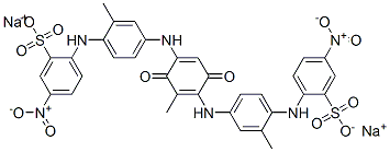 disodium 2,2'-[(2-methyl-3,6-dioxocyclohexa-1,4-diene-1,4-diyl)bis[imino(methyl-p-phenylene)imino]]bis[5-nitrobenzenesulphonate] CAS#: 85650-79-9