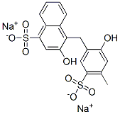 disodium 3-hydroxy-4-[(2-hydroxy-4-methyl-5-sulphonatophenyl)methyl]naphthalene-1-sulphonate CAS#: 85443-47-6