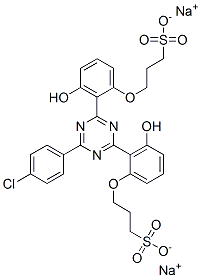 disodium 3,3'-[[6-(4-chlorophenyl)-1,3,5-triazine-2,4-diyl]bis[(3-hydroxy-2,1-phenylene)oxy]]bispropanesulphonate CAS#: 83803-41-2