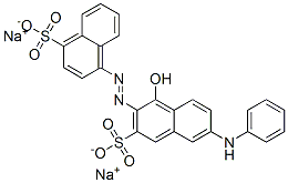 disodium 4-[[1-hydroxy-6-(phenylamino)-3-sulphonato-2-naphthyl]azo]naphthalenesulphonate CAS#: 85455-46-5