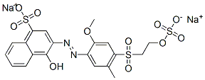 disodium 4-hydroxy-3-[[2-methoxy-5-methyl-4-[[2-(sulphonatooxy)ethyl]sulphonyl]phenyl]azo]naphthalenesulphonate CAS#: 84000-71-5