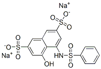 disodium 4-hydroxy-5-[(phenylsulphonyl)amino]naphthalene-2,7-disulphonate CAS#: 83763-42-2
