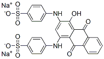 disodium 4,4'-[(9,10-dihydro-4-hydroxy-9,10-dioxo-1,3-anthrylene)diimino]bis(benzenesulphonate) CAS#: 85455-48-7