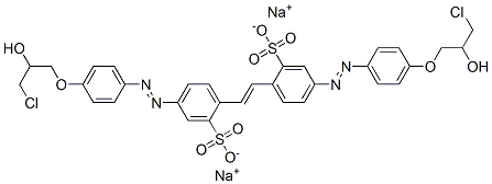 disodium 4,4'-bis[[4-(3-chloro-2-hydroxypropoxy)phenyl]azo]stilbene-2,2'-disulphonate CAS#: 85136-26-1