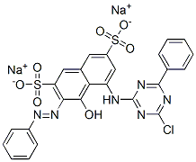 disodium 5-[(4-chloro-6-phenyl-1,3,5-triazin-2-yl)amino]-4-hydroxy-3-(phenylazo)naphthalene-2,7-disulphonate CAS#: 85650-44-8
