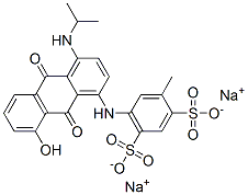disodium 5-[[9,10-dihydro-8-hydroxy-4-[(1-methylethyl)amino]-9,10-dioxo-1-anthryl]amino]toluene-2,4-disulphonate CAS#: 83006-70-6