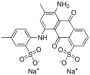 disodium 5-amino-9,10-dihydro-6-methyl-8-[(4-methylsulphonatophenyl)amino]-9,10-dioxoanthracenesulphonate CAS#: 83027-59-2