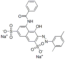 disodium 5-(benzoylamino)-3-[(2,5-dimethylphenyl)azo]-4-hydroxynaphthalene-2,7-disulphonate CAS#: 81064-48-4