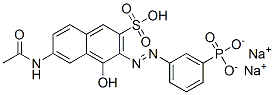 disodium 6-acetamido-4-hydroxy-3-[(3-phosphonatophenyl)azo]naphthalene-2-sulphonate CAS#: 83968-60-9