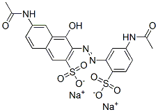 disodium 6-(acetylamino)-3-[[5-(acetylamino)-2-sulphonatophenyl]azo]-4-hydroxynaphthalene-2-sulphonate CAS#: 84852-31-3