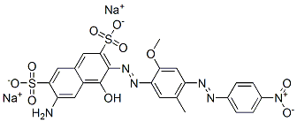 disodium 6-amino-4-hydroxy-3-[[2-methoxy-5-methyl-4-[(4-nitrophenyl)azo]phenyl]azo]naphthalene-2,7-disulphonate CAS#: 84522-00-9