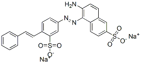 disodium 6-amino-5-[[4-(2-phenylvinyl)-3-sulphonatophenyl]azo]naphthalene-2-sulphonate CAS#: 85895-95-0