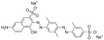 disodium 7-amino-3-[[2,5-dimethyl-4-[(2-methyl-4-sulphonatophenyl)azo]phenyl]azo]-4-hydroxynaphthalene-2-sulphonate CAS#: 84434-53-7