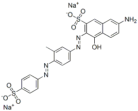 disodium 7-amino-4-hydroxy-3-[[3-methyl-4-[(4-sulphonatophenyl)azo]phenyl]azo]naphthalene-2-sulphonate CAS#: 85391-41-9