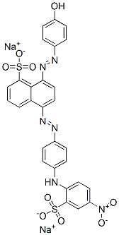 disodium 8-[(4-hydroxyphenyl)azo]-5-[[4-[(4-nitro-2-sulphonatophenyl)amino]phenyl]azo]naphthalenesulphonate CAS#: 85283-57-4