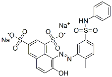 disodium 8-[[5-anilinosulphonyl-2-methylphenyl]azo]-7-hydroxynaphthalene-1,3-disulphonate CAS#: 85409-51-4
