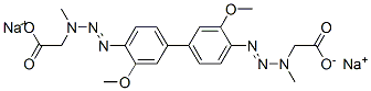disodium N,N'-[(3,3'-dimethoxy[1,1'-biphenyl]-4,4'-diyl)bisazo]bis[N-methylaminoacetate] CAS#: 85098-84-6