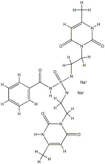 disodium [benzamido-[2-(4-methyl-2,6-dioxo-3H-pyrimidin-1-yl)ethylazan idyl]phosphoryl]-[2-(4-methyl-2,6-dioxo-3H-pyrimidin-1-yl)ethyl]azanid e CAS#: 84295-09-0