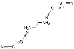 ethane-1,2-diamine, iron(+2) cation, mercury(+2) cation, tetrathiocyan ate CAS#: 80732-92-9